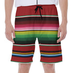Mexican Serape Blanket Pattern Print Men's Beach Shorts
