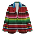 Mexican Serape Blanket Pattern Print Men's Blazer