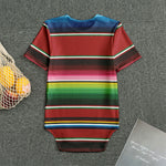 Mexican Serape Blanket Pattern Print Men's Bodysuit