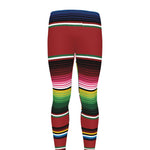 Mexican Serape Blanket Pattern Print Men's leggings