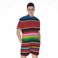 Mexican Serape Blanket Pattern Print Men's Romper