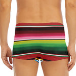 Mexican Serape Blanket Pattern Print Men's Short Boxer Briefs