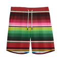 Mexican Serape Blanket Pattern Print Men's Athletic Shorts