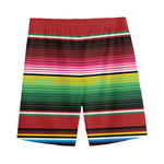 Mexican Serape Blanket Pattern Print Men's Sports Shorts