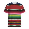 Mexican Serape Blanket Pattern Print Men's Athletic T-Shirt