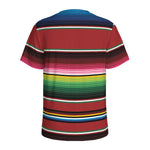 Mexican Serape Blanket Pattern Print Men's Sports T-Shirt