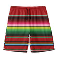 Mexican Serape Blanket Pattern Print Men's Swim Trunks