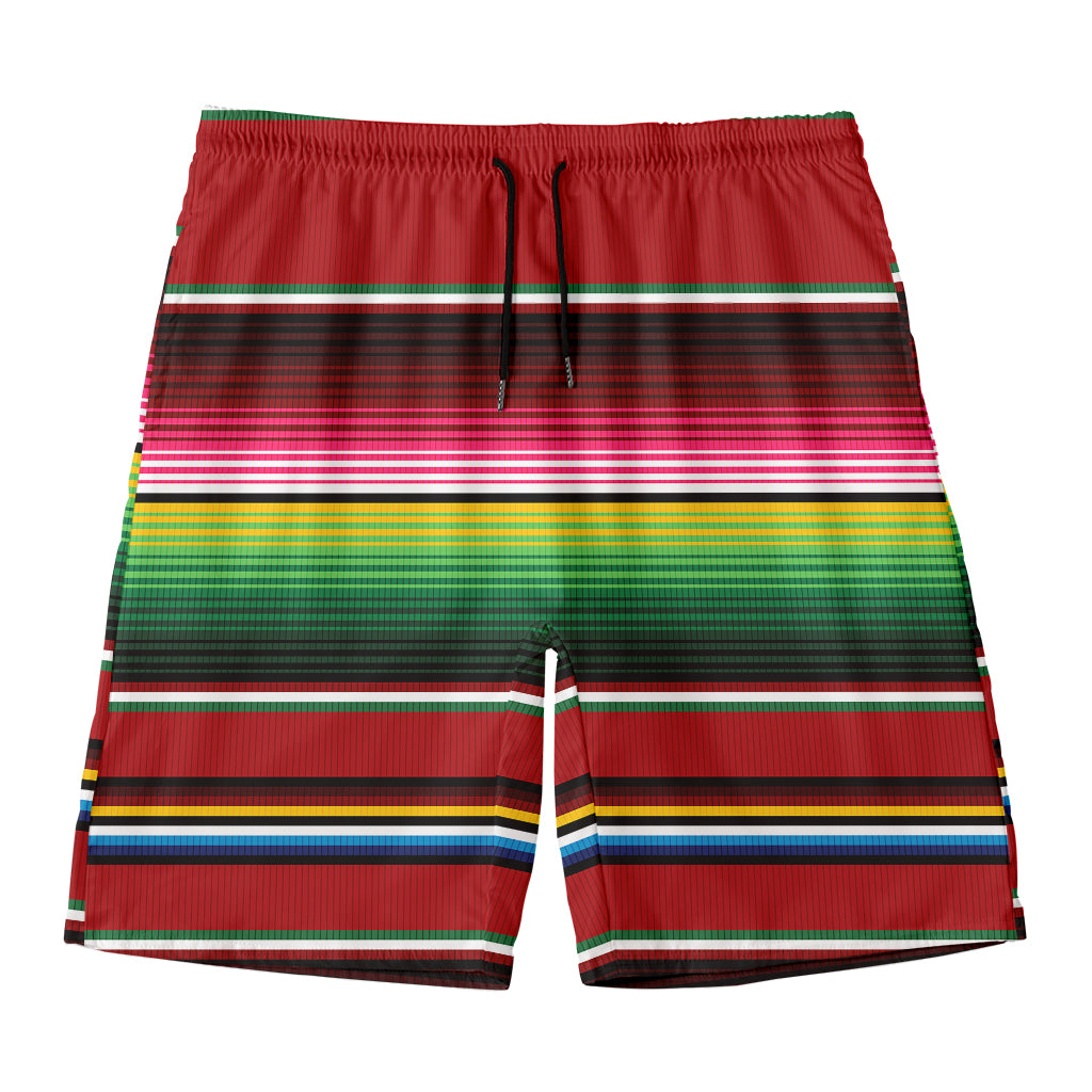 Mexican Serape Blanket Pattern Print Men's Swim Trunks