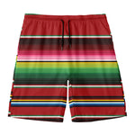 Mexican Serape Blanket Pattern Print Men's Swim Trunks