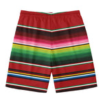 Mexican Serape Blanket Pattern Print Men's Swim Trunks