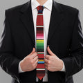 Mexican Serape Blanket Pattern Print Necktie