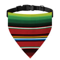 Mexican Serape Blanket Pattern Print Over The Collar Dog Bandana