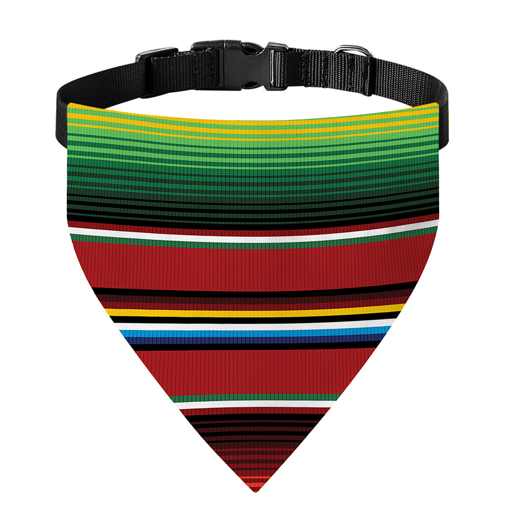 Mexican Serape Blanket Pattern Print Over The Collar Dog Bandana