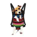 Mexican Serape Blanket Pattern Print Pet Carrier Backpack
