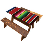 Mexican Serape Blanket Pattern Print Picnic Table Cover