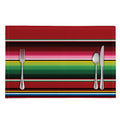 Mexican Serape Blanket Pattern Print Placemat