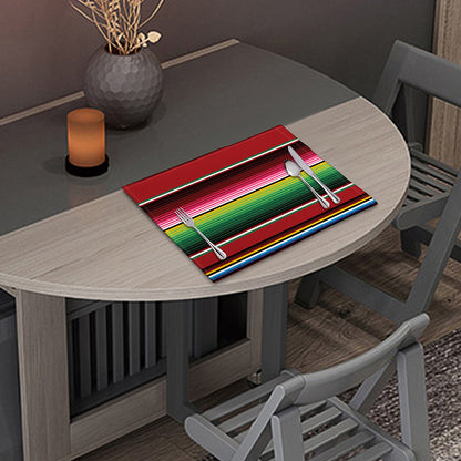Mexican Serape Blanket Pattern Print Placemat