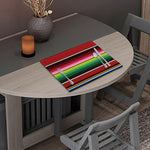 Mexican Serape Blanket Pattern Print Placemat