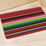 Mexican Serape Blanket Pattern Print Polyester Doormat