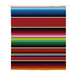 Mexican Serape Blanket Pattern Print Polyester Shower Curtain
