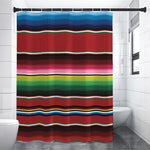 Mexican Serape Blanket Pattern Print Premium Shower Curtain