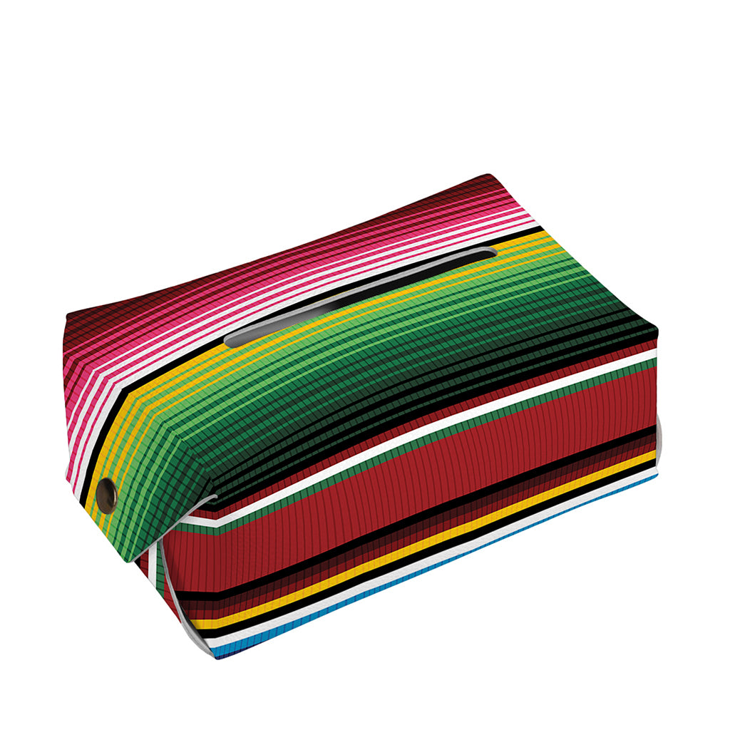 Mexican Serape Blanket Pattern Print Rectangle Tissue Box Cover
