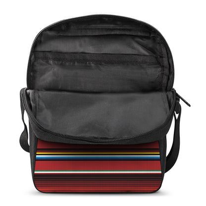 Mexican Serape Blanket Pattern Print Rectangular Crossbody Bag