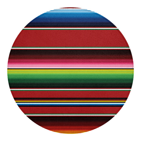 Mexican Serape Blanket Pattern Print Round Blanket