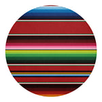 Mexican Serape Blanket Pattern Print Round Blanket