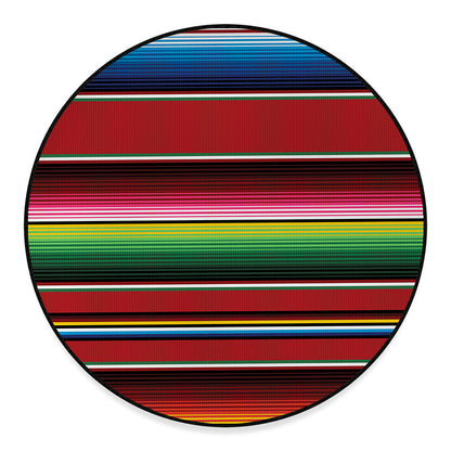 Mexican Serape Blanket Pattern Print Round Floor Mat