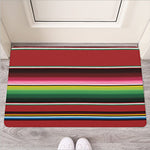 Mexican Serape Blanket Pattern Print Rubber Doormat