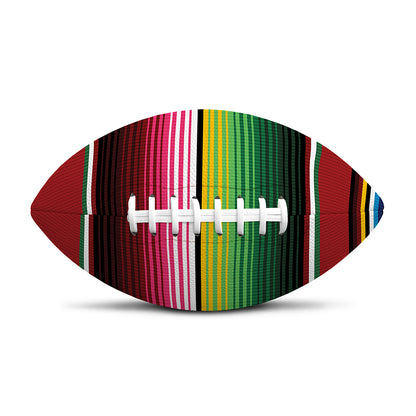 Mexican Serape Blanket Pattern Print Rugby Ball