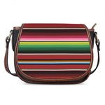 Mexican Serape Blanket Pattern Print Saddle Bag