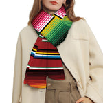 Mexican Serape Blanket Pattern Print Scarf