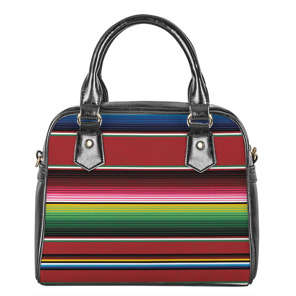 Mexican Serape Blanket Pattern Print Shoulder Handbag