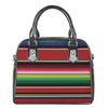 Mexican Serape Blanket Pattern Print Shoulder Handbag