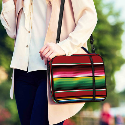 Mexican Serape Blanket Pattern Print Shoulder Strap Bible Bag