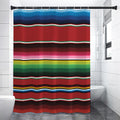 Mexican Serape Blanket Pattern Print Shower Curtain