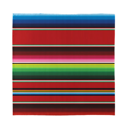 Mexican Serape Blanket Pattern Print Silk Bandana