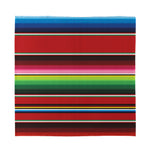 Mexican Serape Blanket Pattern Print Silk Bandana