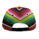 Mexican Serape Blanket Pattern Print Snapback Cap