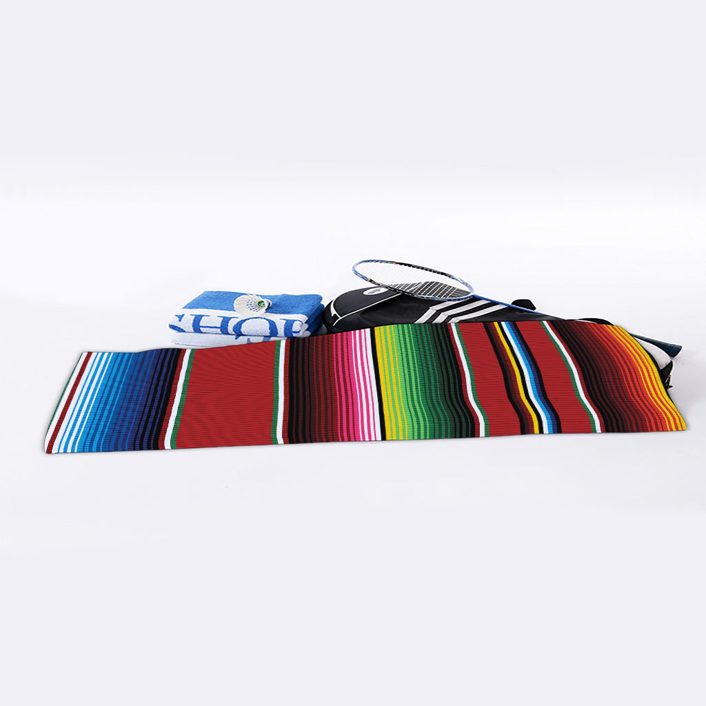 Mexican Serape Blanket Pattern Print Sports Towel