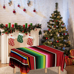 Mexican Serape Blanket Pattern Print Tablecloth