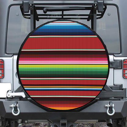 Mexican Serape Blanket Pattern Print Tire Cover