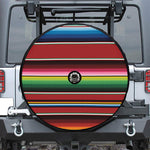 Mexican Serape Blanket Pattern Print Tire Cover With Camera Hole