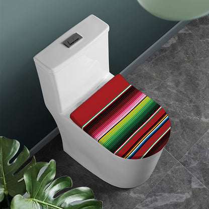 Mexican Serape Blanket Pattern Print Toilet Lid Cover
