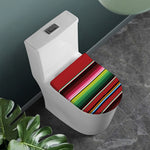 Mexican Serape Blanket Pattern Print Toilet Lid Cover