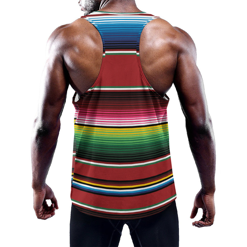 Mexican Serape Blanket Pattern Print Training Tank Top