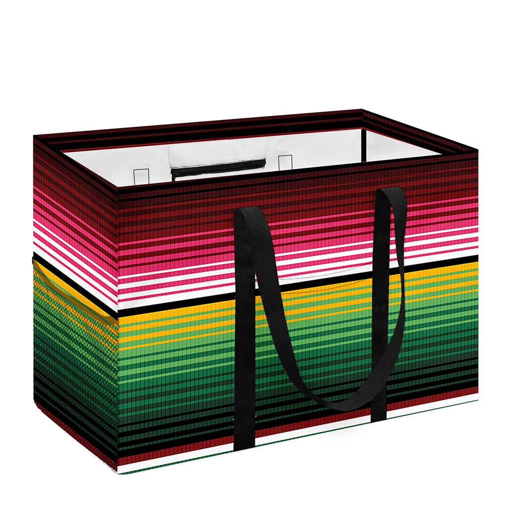 Mexican Serape Blanket Pattern Print Utility Tote Bag
