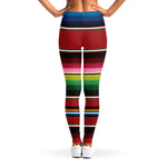 Mexican Serape Blanket Pattern Print Women's Leggings